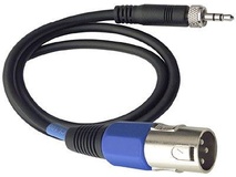 Sennheiser CL-100 3-pin XLR Male to 3.5mm Locking Jack Connector Cable