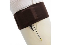 Ursa Thigh Strap with Vertical Pouch for Wireless Transmitters (Brown)