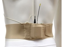 Ursa Waist Strap with Big Pouch for Wireless Transmitters (Medium, Beige)