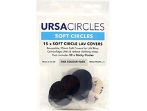 Ursa Soft Circles Lav Covers (15x Black, with 30x Stickies)