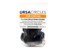 Ursa Fur Circles Lav Covers (9x Black, with 30x Stickies)