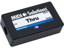 MIDI Solutions MultiVoltage Thru 1-in 2-out MIDI Through Box