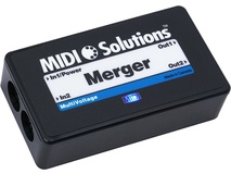 MIDI Solutions MultiVoltage Merger 2-in 2-out MIDI Merge Box