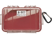 Pelican 1040 Micro Case (Red/Clear)