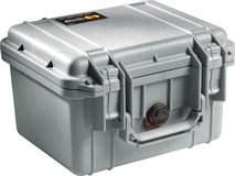 Pelican 1300 Case (Silver, No Foam)