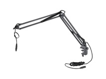K&M 23850 Broadcast Microphone Desk Arm and Clamp