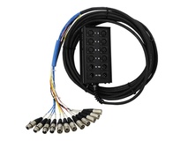 Pro Co Sound RoadMaster Snake 12 Channel Stagebox to Fanout Cable (8x Send + 4x XLR Return, 100')