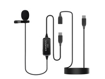 CKMOVA LCM6C Lavalier Microphone for USB Type-C Devices (2m + 4m Cable)