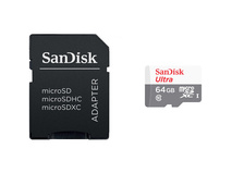 SanDisk 64GB Ultra UHS-I microSDXC Memory Card with SD Adapter (100 MB/s)