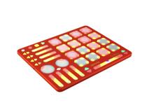 Keith McMillen Instruments QuNeo MPE Multitouch Pad MIDI Controller (Red)