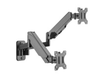 Brateck Dual Wall Mounted Gas Spring Monitor Arm for 17"-32" Screens