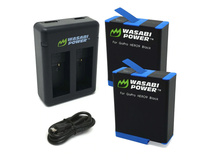 Wasabi Power GoPro Hero 9/10/11/12 Black Battery (2-Pack) and Dual Charger