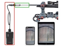 Teslong Wireless Adapter Box and USB-to-Aviation Connector Cable for Select Borescopes