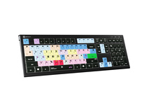 Logickeyboard ASTRA 2 Avid Media Composer Keyboard for Windows 7, 8, 8.1, 10 (Silver)