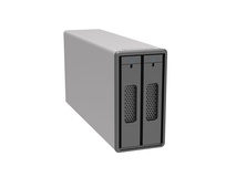 Stardom ST2-BA31/USB3.2/External Storage/Silver with USB-C to USB-C & USB-C to A Cable