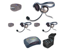 Eartec UPMON3 UltraPAK 3-Person HUB Intercom System with Monarch Headset