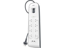Belkin 8 Outlet Surge Strip with 2.4A USB Charging