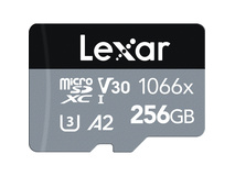Lexar 256GB Professional 1066x UHS-I microSDXC Memory Card with SD Adapter (SILVER Series)