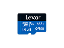 Lexar 64GB High-Performance 633x microSDHC/microSDXC UHS-I Cards BLUE Series