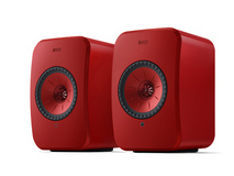 KEF LSX II Wireless Mini Monitor Speaker Pair (Red)