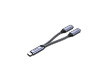 UNITEK 2-in-1 USB-C to USB-C Headset Jack & Charging Connector