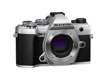 OM System OM-5 Mirrorless Camera (Body Only, Silver)