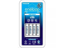Panasonic Eneloop Overnight Charger + AA Rechargeable Ni-MH Batteries (2000 mAh, 4 Pack)