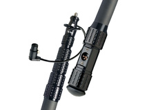 K-Tek KP10VCCR Mighty Boom 5-Section Graphite Boompole with Coiled Cable and XLR Side Exit