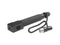 K-Tek K-HGW 6" Foam Lined Wired Hand Grip with XLR Output Base, Boompole Head and 3/8" Threading