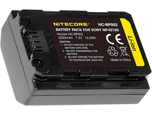 Nitecore NC-BP002 - Sony FZ100 Battery