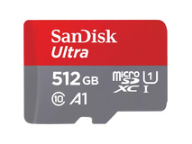 SanDisk 512GB Ultra UHS-I microSDXC Memory Card with SD Adapter (150 MB/s)