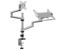 Brateck 17"-32" Dual Arm Premium Articulating Monitor Arm & PC Tray
