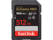 SanDisk 512GB Extreme PRO UHS-II SDXC Memory Card (300MB/s)