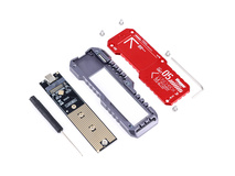 ANDYCINE Lunchbox V M.2 SSD Enclosure for M.2 NVMe or M.2 SATA SSD (Red)