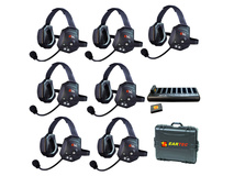 Eartec EVADE XTreme EVXT7 Industrial Full-Duplex Wireless Intercom System with 7 Dual-Ear Headsets