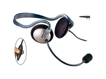 Eartec Monarch Headset with Inline PTT & 2-Pin Kenwood Connector