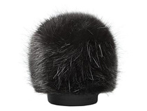 Bubblebee Industries Windkiller Long Fur Slip-On Wind Protector for 23 to 26mm Mics (XS, Black)