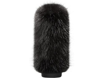 Bubblebee Industries Windkiller Long Fur Slip-On Wind Protector for 18 to 24mm Mics (XL, Black)