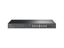 TP-Link JetStream TL-SG2218P 16-Port PoE+ Compliant Gigabit Managed Network Switch with SFP