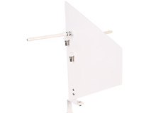 RF Venue Diversity Fin Antenna with Wall-Mount Bracket for Wireless Microphone Systems (White)