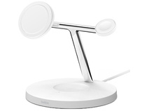 Belkin Boost Charge Pro 3-in-1 15W MagSafe Wireless Charging Stand (White)