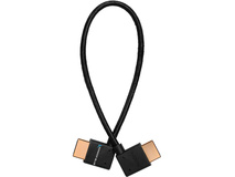Kondor Blue Right-Angle to Left-Angle High-Speed HDMI Cable (Raven Black, 30cm)