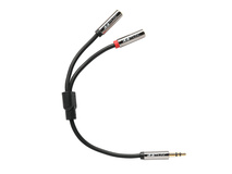1010music 3.5mm Male to Female Stereo Breakout Cable (15cm)