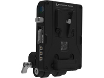 Kondor Blue Pro Battery Plate with Swiveling Rod Block (V-Mount, Raven Black)