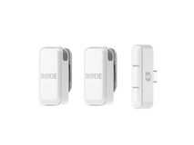 RODE Wireless Micro Ultra-Compact Wireless Microphone (USB-C, White)