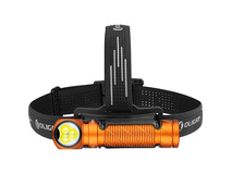 Olight Perun 3 Rechargeable Right-Angle LED Flashlight and Headband (Orange)