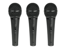 Behringer XM1800S Supercardioid Dynamic Vocal and Instrument Microphone (3-Pack)