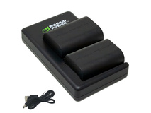 Wasabi Power Canon LP-E6P Battery and Dual Charger (2-Pack)