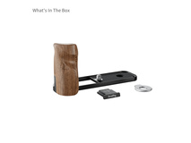 SmallRig 5224 L-Shaped Mount Plate with Wooden Handle for FUJIFILM X half (Black)