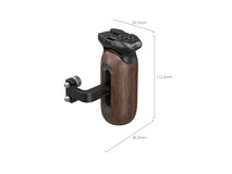 SmallRig 5237 Wooden Side Handle with 1/4"-20 Screws